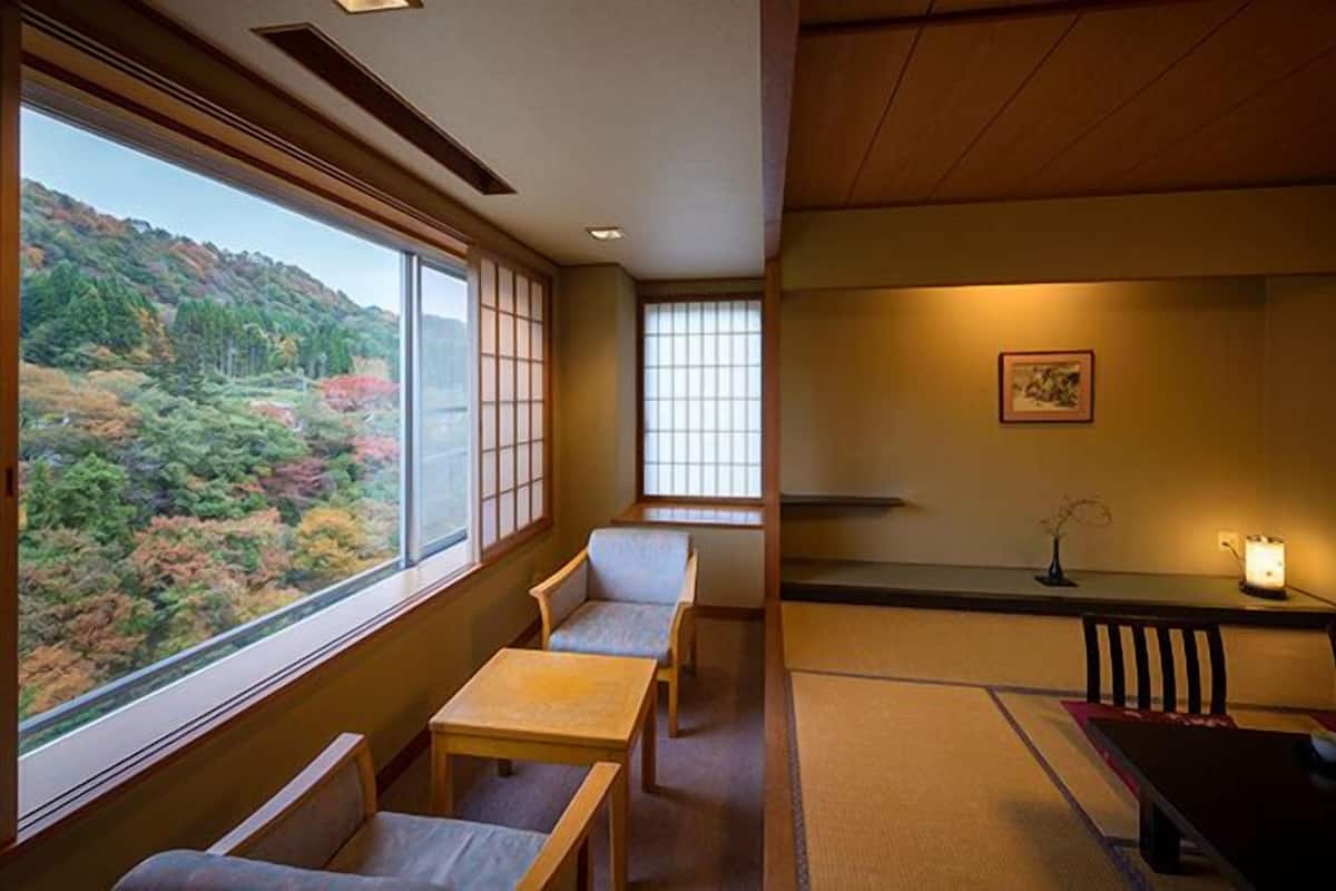 River View Japanese Private Room with Private Toilet | In-room safe, desk, laptop workspace, iron/ironing board