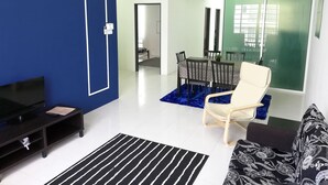 Appartement, 3 slaapkamers | Woonruimte | Lcd-televisie