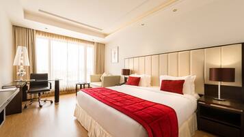 In-room safe, desk, blackout curtains, soundproofing