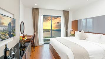 Deluxe Double Room, Balcony, Bay View | Balcony view