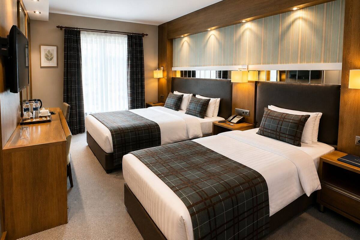 Standard Triple Room | Minibar, in-room safe, desk, soundproofing