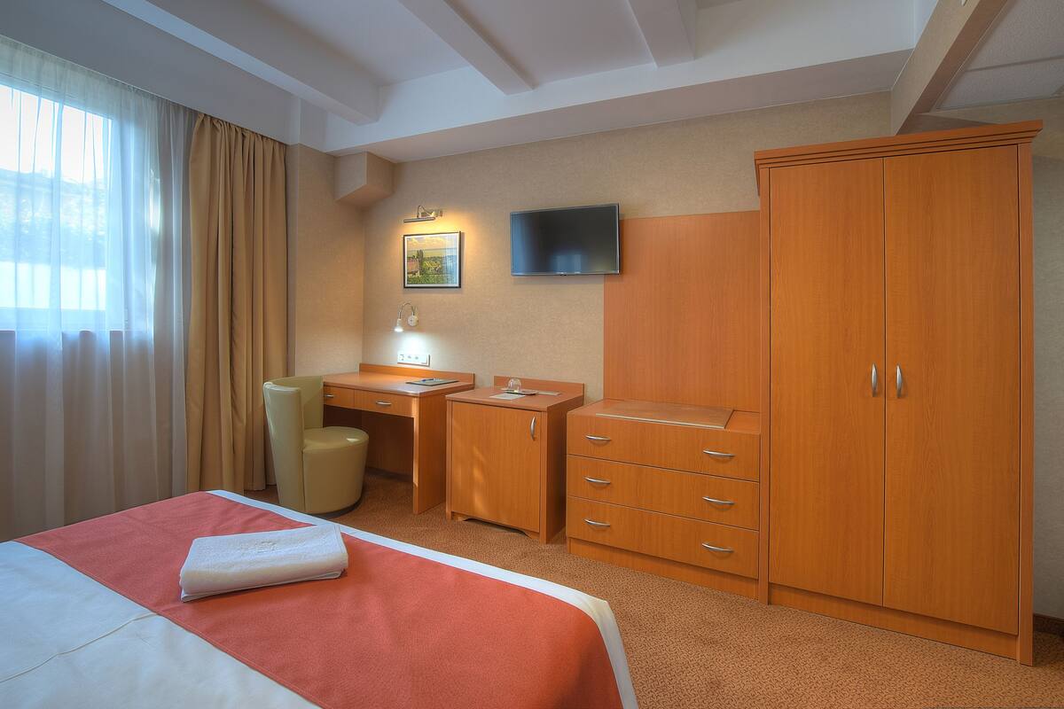 스탠다드 더블룸, 퀸사이즈침대 1개 | 미니바, 객실 내 금고, 책상, 방음 설비