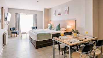 1 habitación y ropa de cama de alta calidad