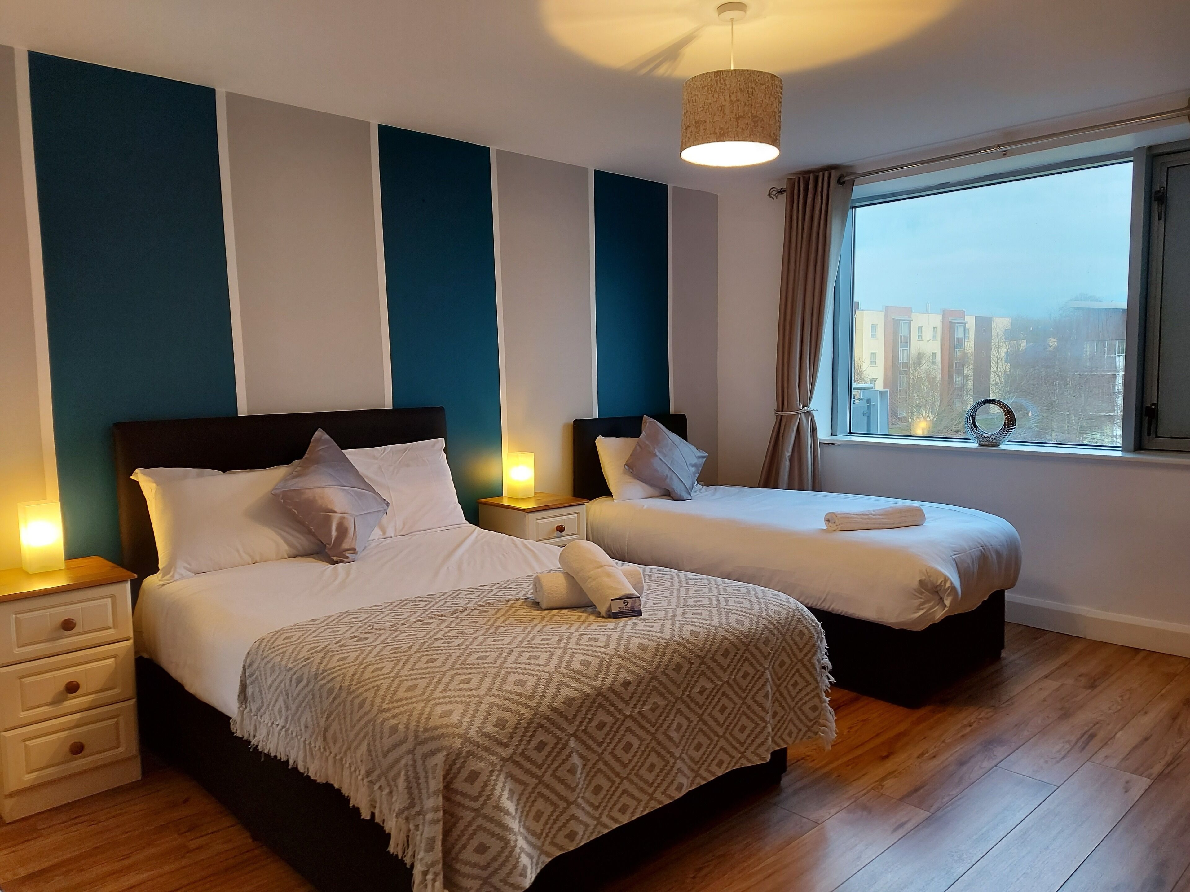 公寓, 2 間臥室 (Sleep 5) | 書桌、熨斗/熨衣板、免費無線上網、床單