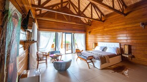 豪華單棟小屋 | 獨特設計、獨特裝修、書桌、遮光窗簾/窗簾