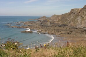 Vista a la playa o el mar
