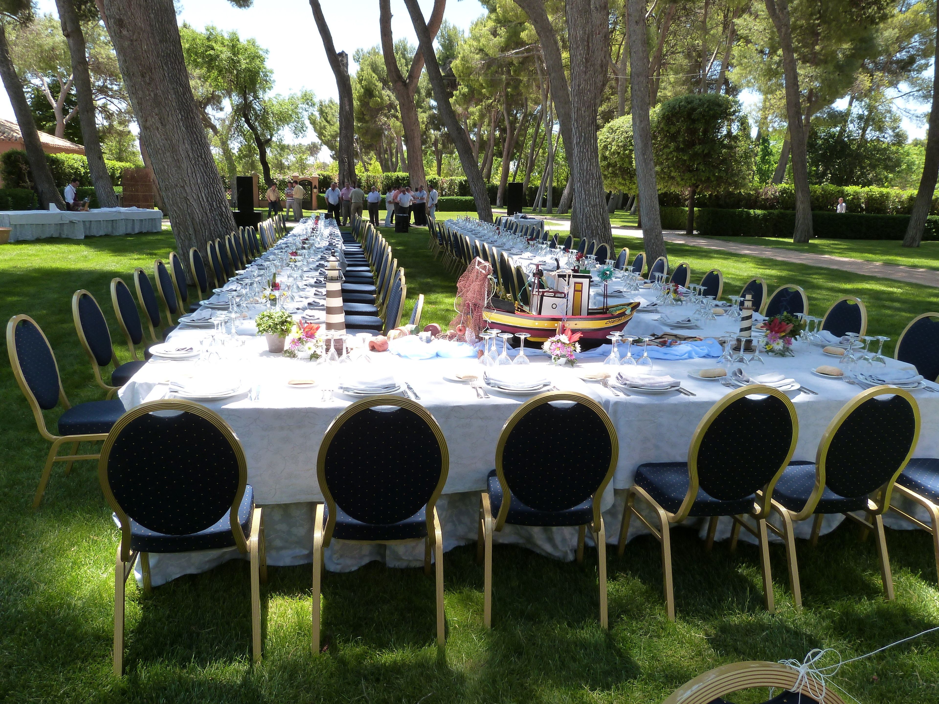 Espace banquet en plein air