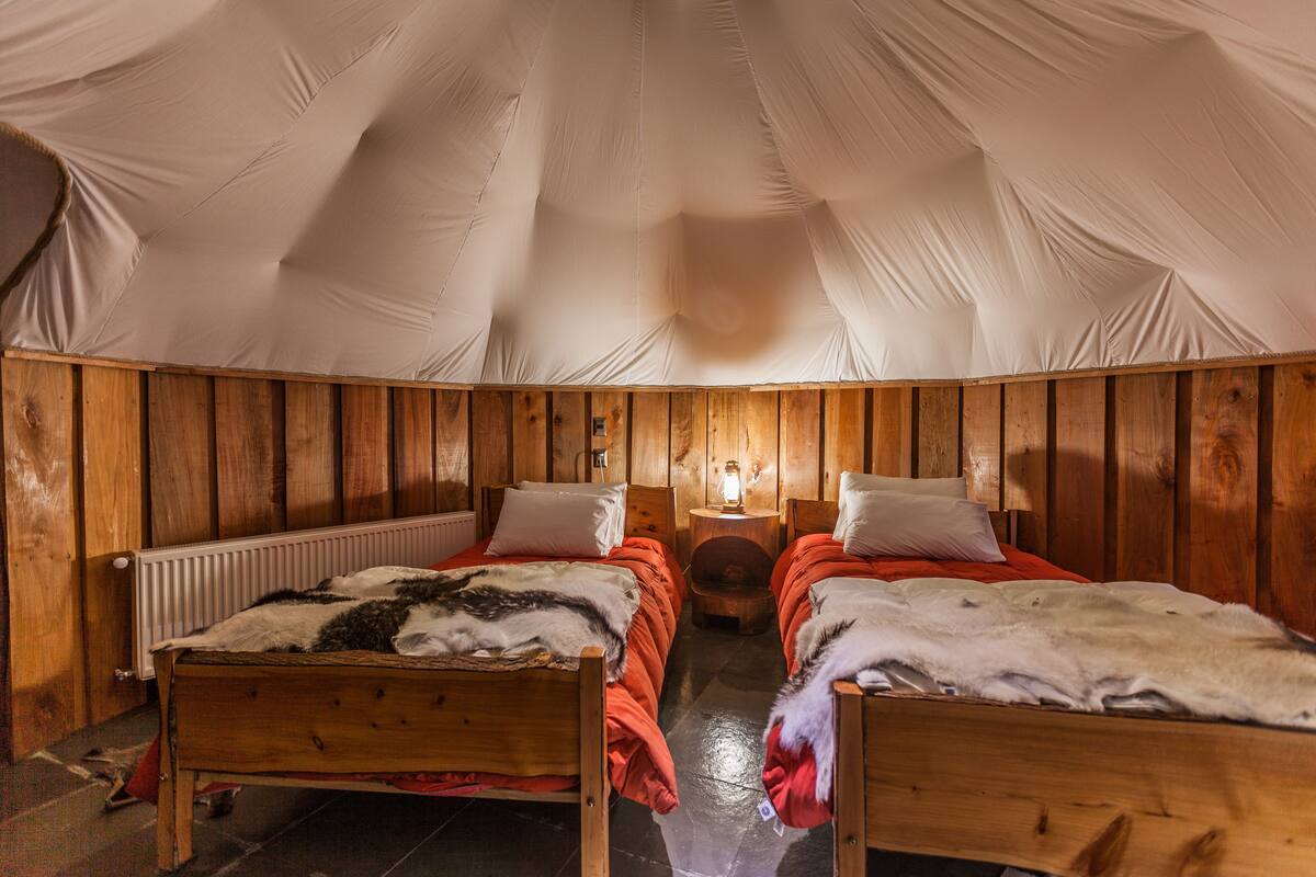 Zelt, 1 Doppelbett oder 2 Einzelbetten