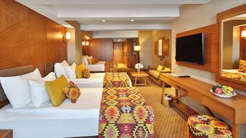 Superior Quadruple Room | 1 bedroom, premium bedding, minibar, laptop workspace