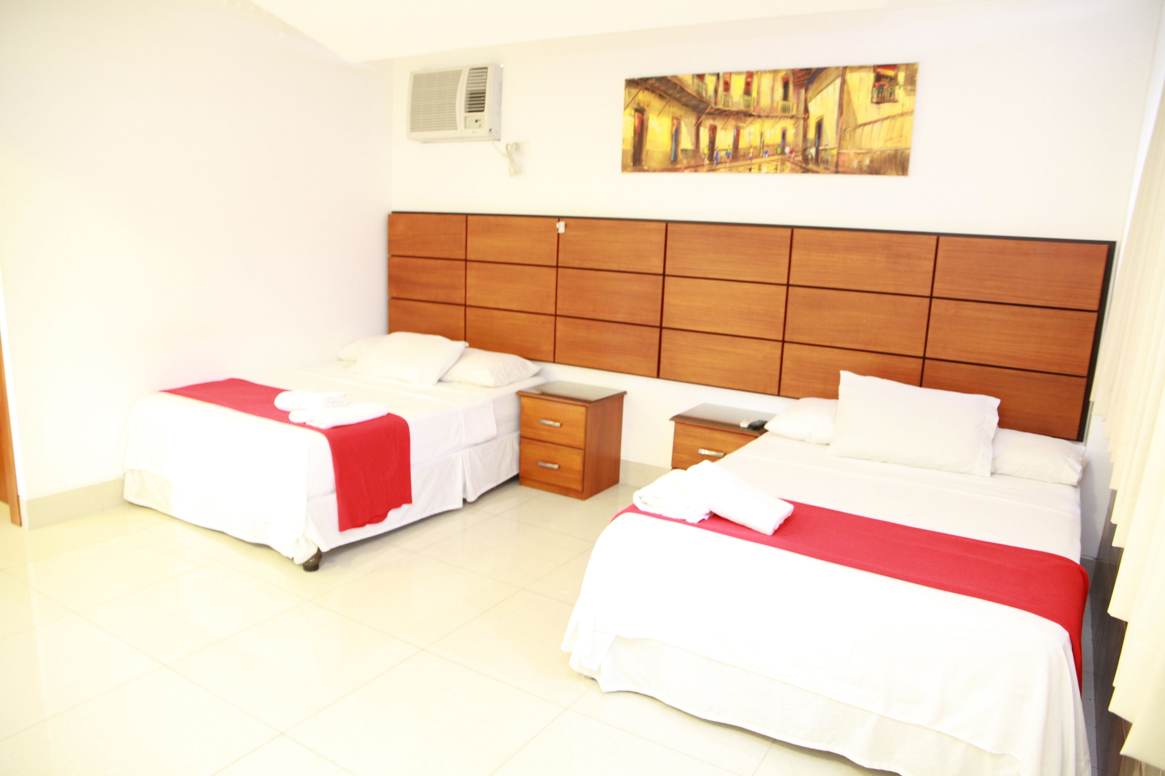 basic double room, 2 double beds | premium bedding, minibar, in-room safe, desk