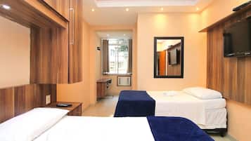 2 soveværelser, premium-sengetøj, skrivebord, lydisolering