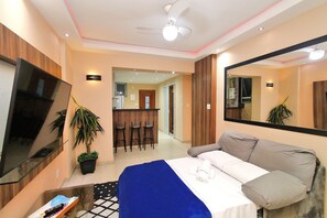 2 quartos, roupas de cama premium, escrivaninha, quartos à prova de som