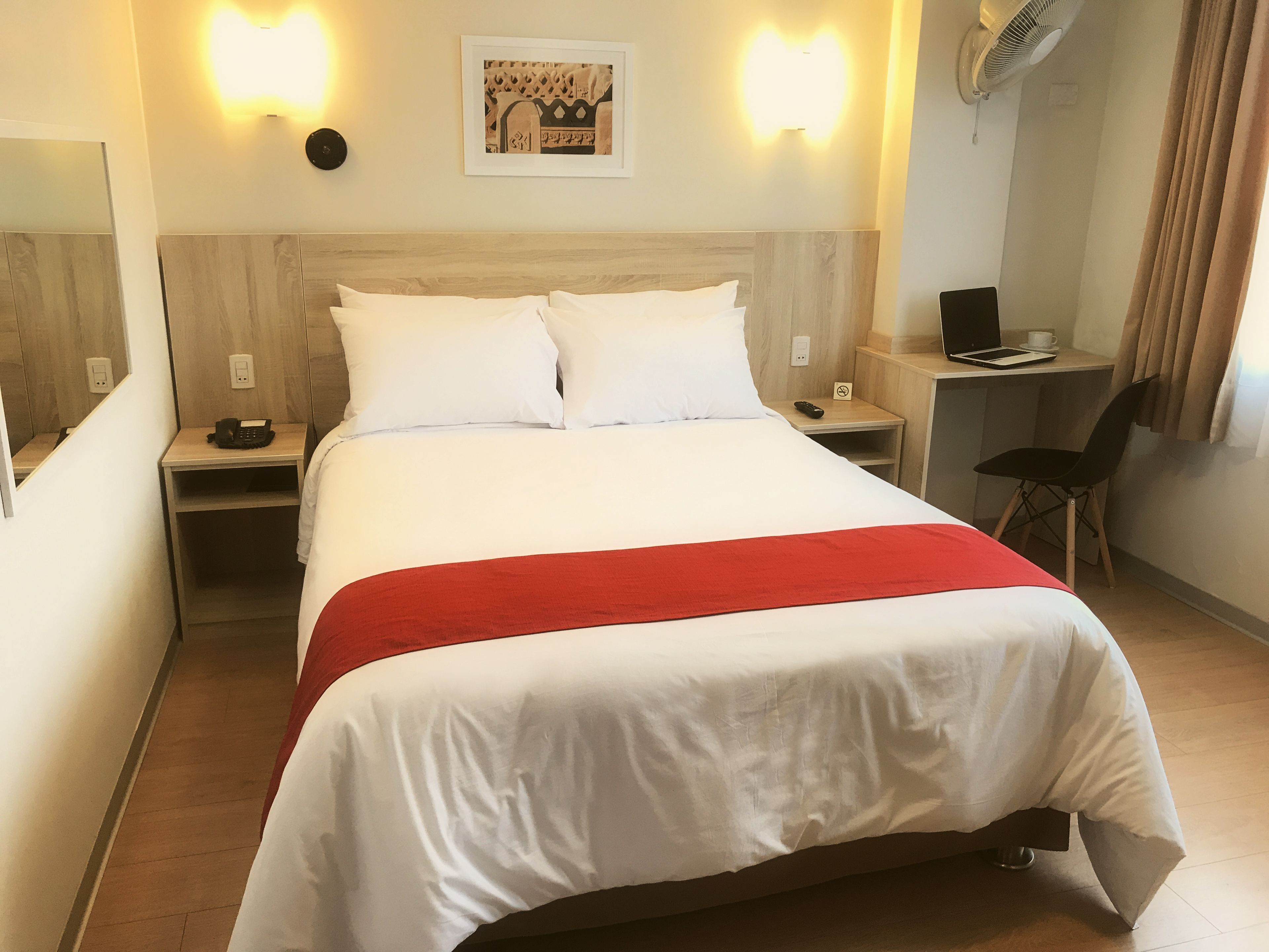 Desk, soundproofing, iron/ironing board, free WiFi