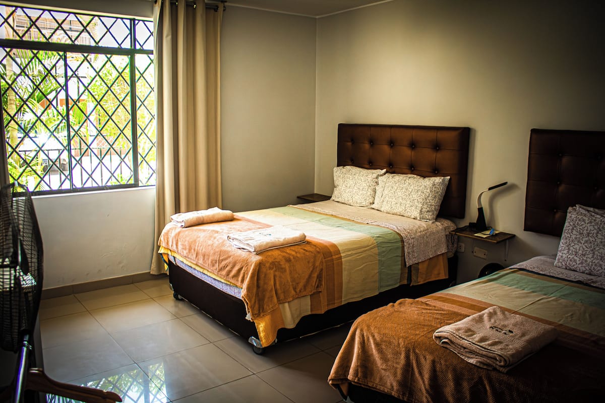 6 bedrooms, blackout drapes, iron/ironing board, free WiFi