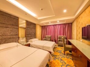 Desk, blackout curtains, soundproofing, free WiFi - Yiwu Chuzhou Hotel (Jinhua)