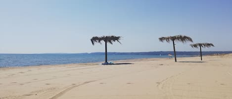 Tæt på stranden, badehåndklæder