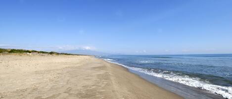 Una spiaggia nelle vicinanze, teli da spiaggia