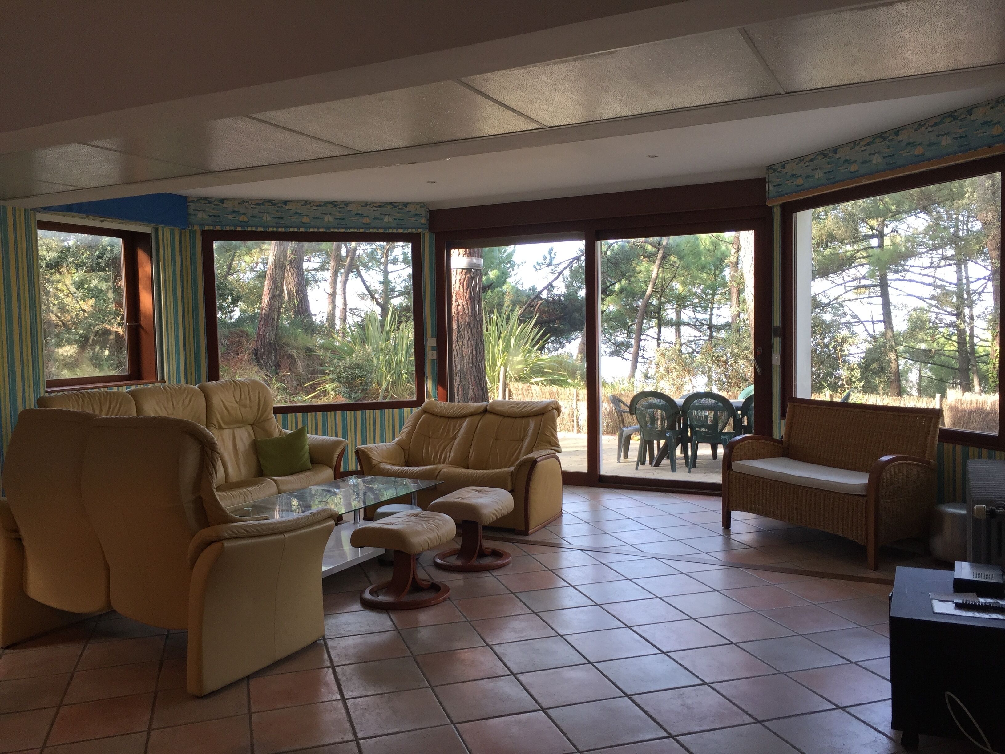 Smart TV, libros y oficina 