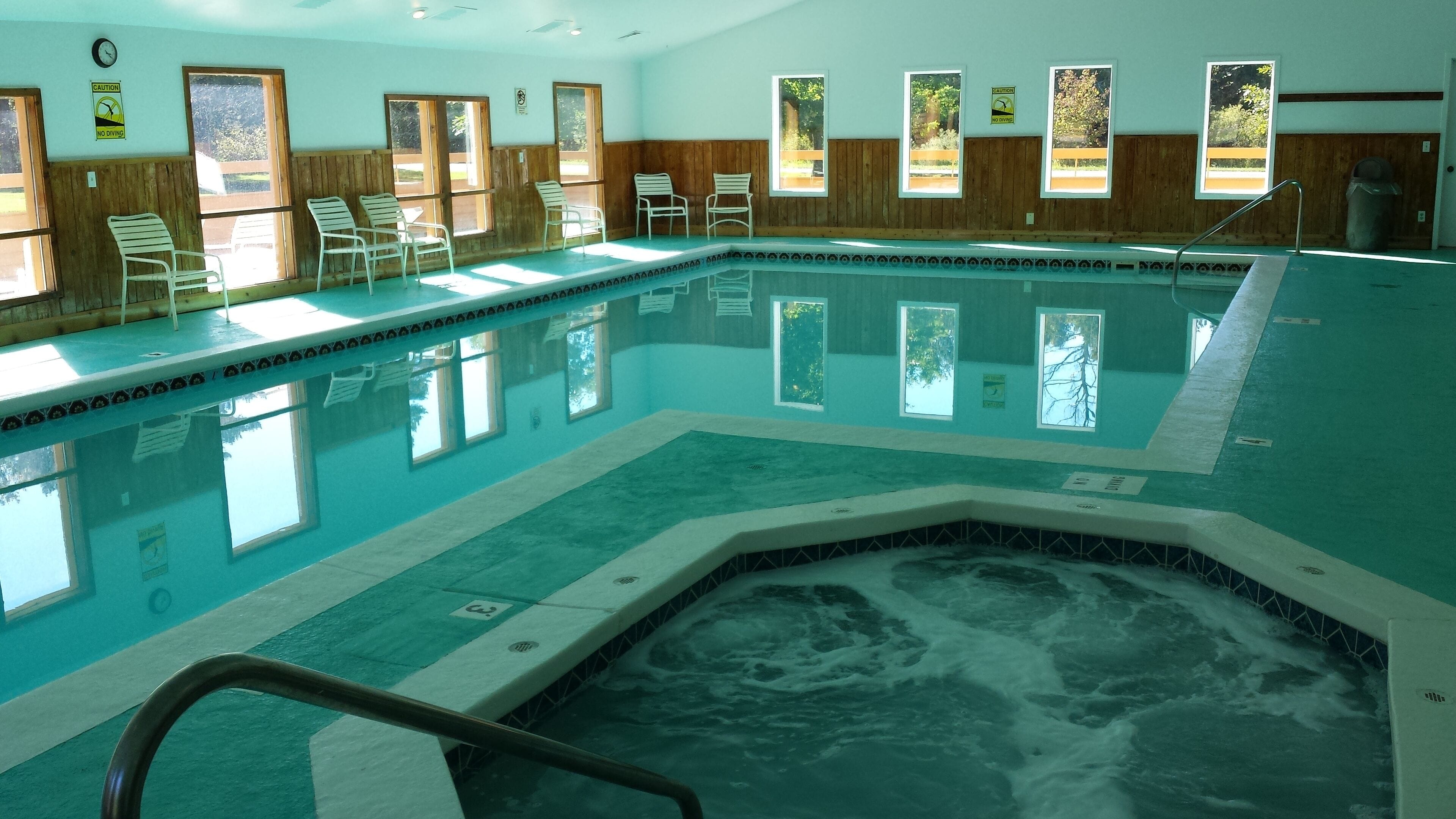 Indoor pool, outdoor pool