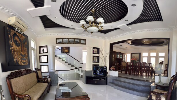 Villa, 5 Bedrooms | Living room | Flat-screen TV - An villa (Nam Nha Trang)
