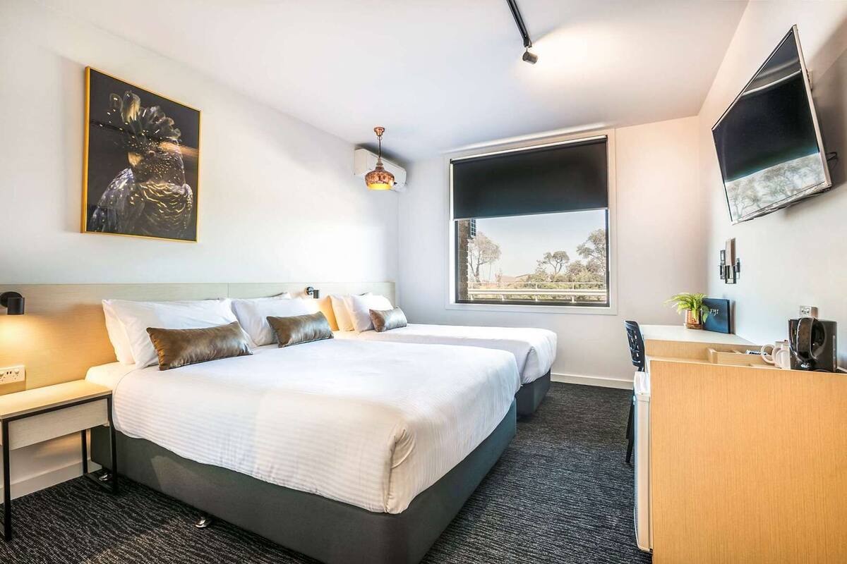Desk, iron/ironing board, WiFi (free), bed sheets