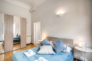 Apartment, 3 Bedrooms, Fireplace | 3 bedrooms, premium bedding, iron/ironing board, free cribs/infant beds - Colonna Suite Luxury - Termini Station Big Apartment (Rome)