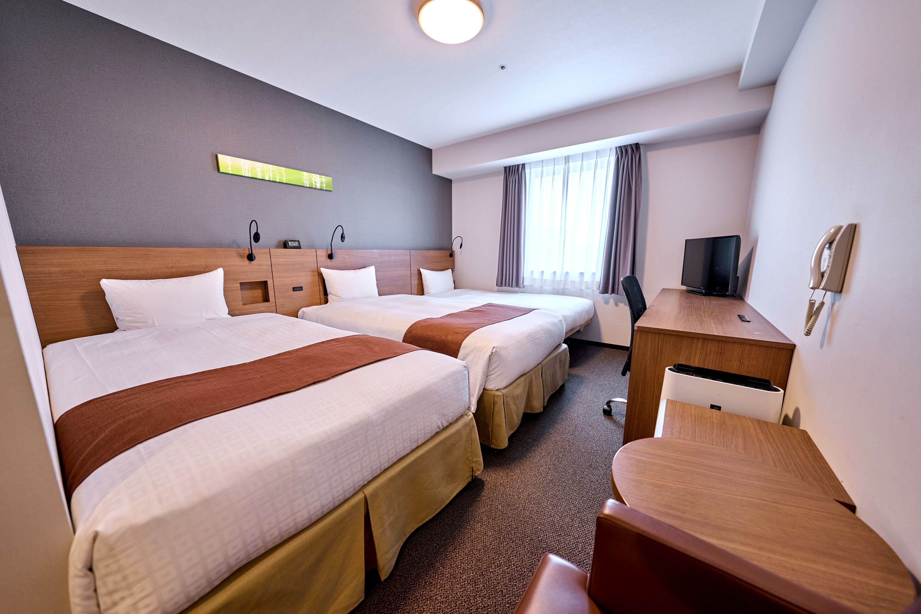 Desk, WiFi (free), bed sheets