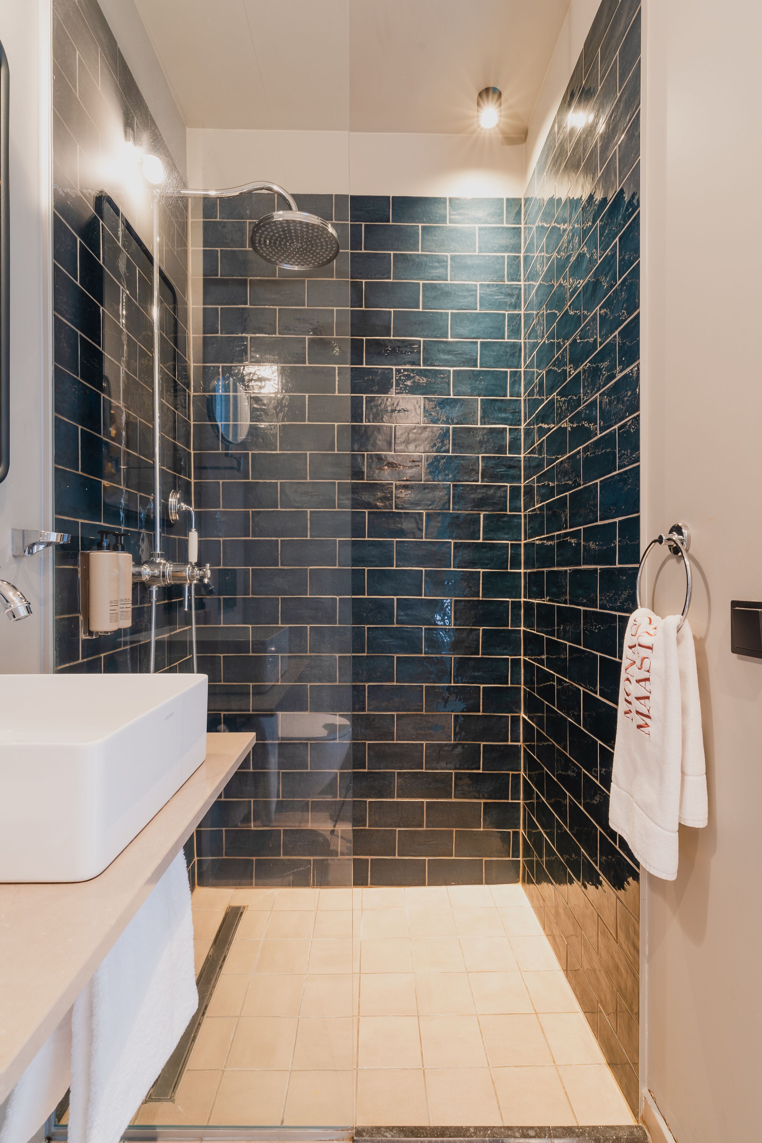 basic double room | bathroom | shower, free toiletries, hair dryer, towels