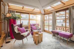 Executive Chalet, 5 Bedrooms, Non Smoking, Mountain View | Living area | 55-inch flat-screen TV with cable channels, TV, Netflix - Löwen Chalets (Seefeld in Tirol)