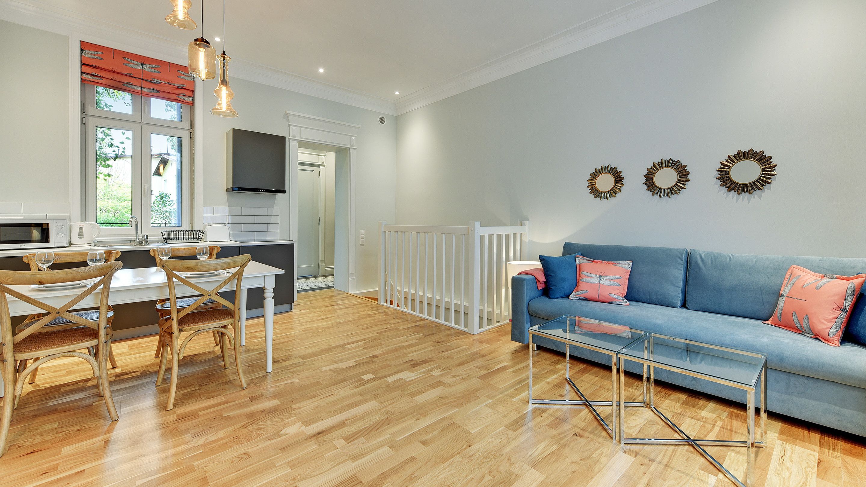 Appartement, 2 slaapkamers, balkon (max. 7 adults) | Woonkamer | Flatscreentelevisie