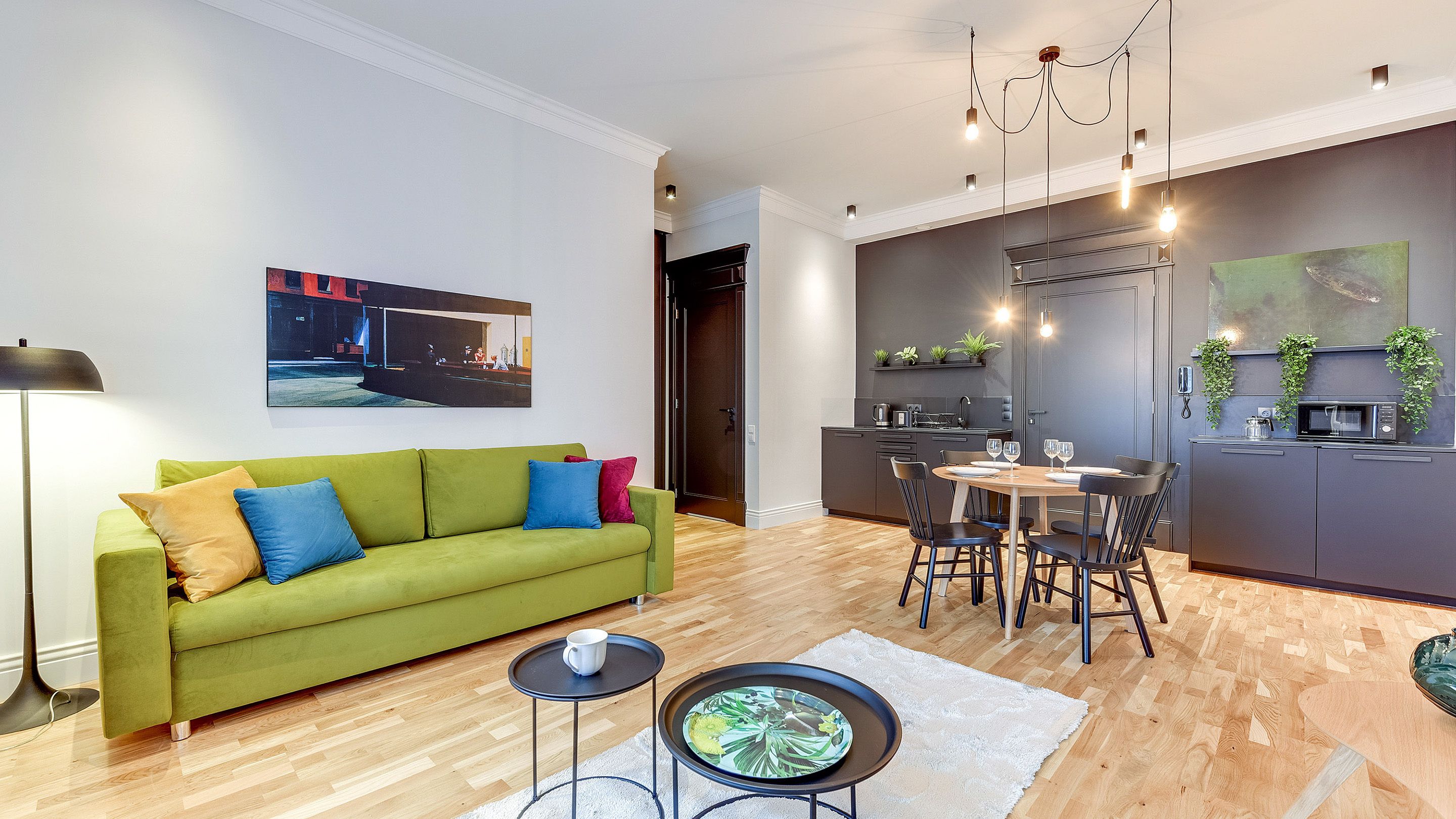 Comfort appartement, 1 slaapkamer, balkon (max. 4 adults) | Woonruimte | Flatscreentelevisie