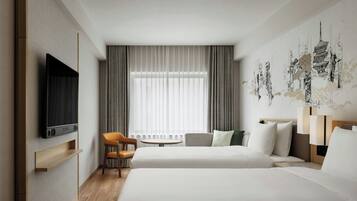 Room, 2 Double Beds | Premium bedding, in-room safe, blackout drapes, soundproofing