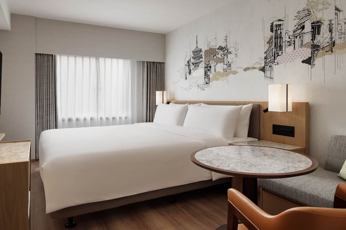 Premium bedding, in-room safe, blackout curtains, soundproofing