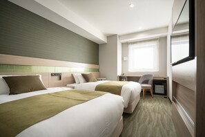 Down duvets, in-room safe, desk, blackout curtains - Nest Hotel Hakata Station (Fukuoka)