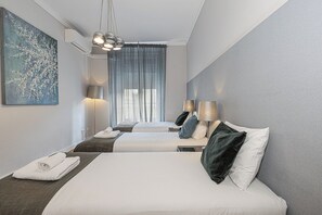 Appartement Exclusif, 2 chambres, 2 salles de bains, vue ville | 1 chambre, décoration personnalisée, ameublement personnalisé