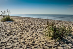 Enjoy a serene beach experience with access to the ocean.