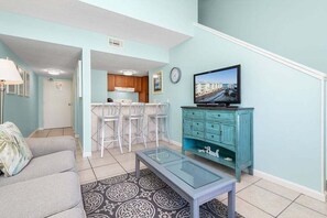 Condo, 1 Bedroom | Living area | TV - Sugar Beach 317 (Orange Beach)
