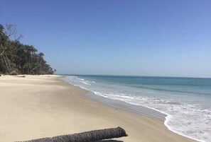 En la playa
