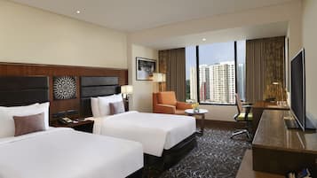 Premier-værelse - 2 enkeltsenge | 1 soveværelse, premium-sengetøj, minibar, pengeskab på værelset