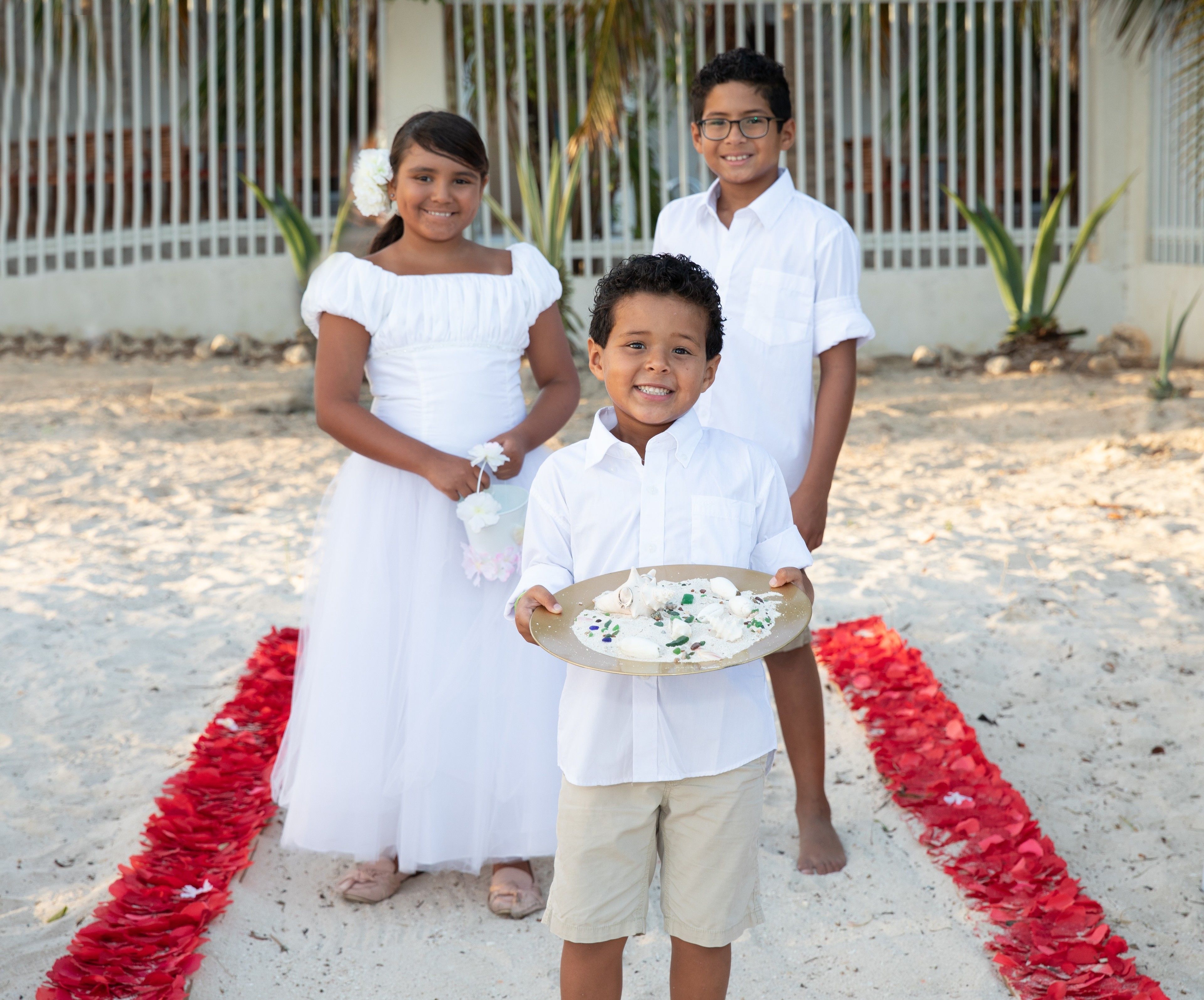 outdoor wedding area