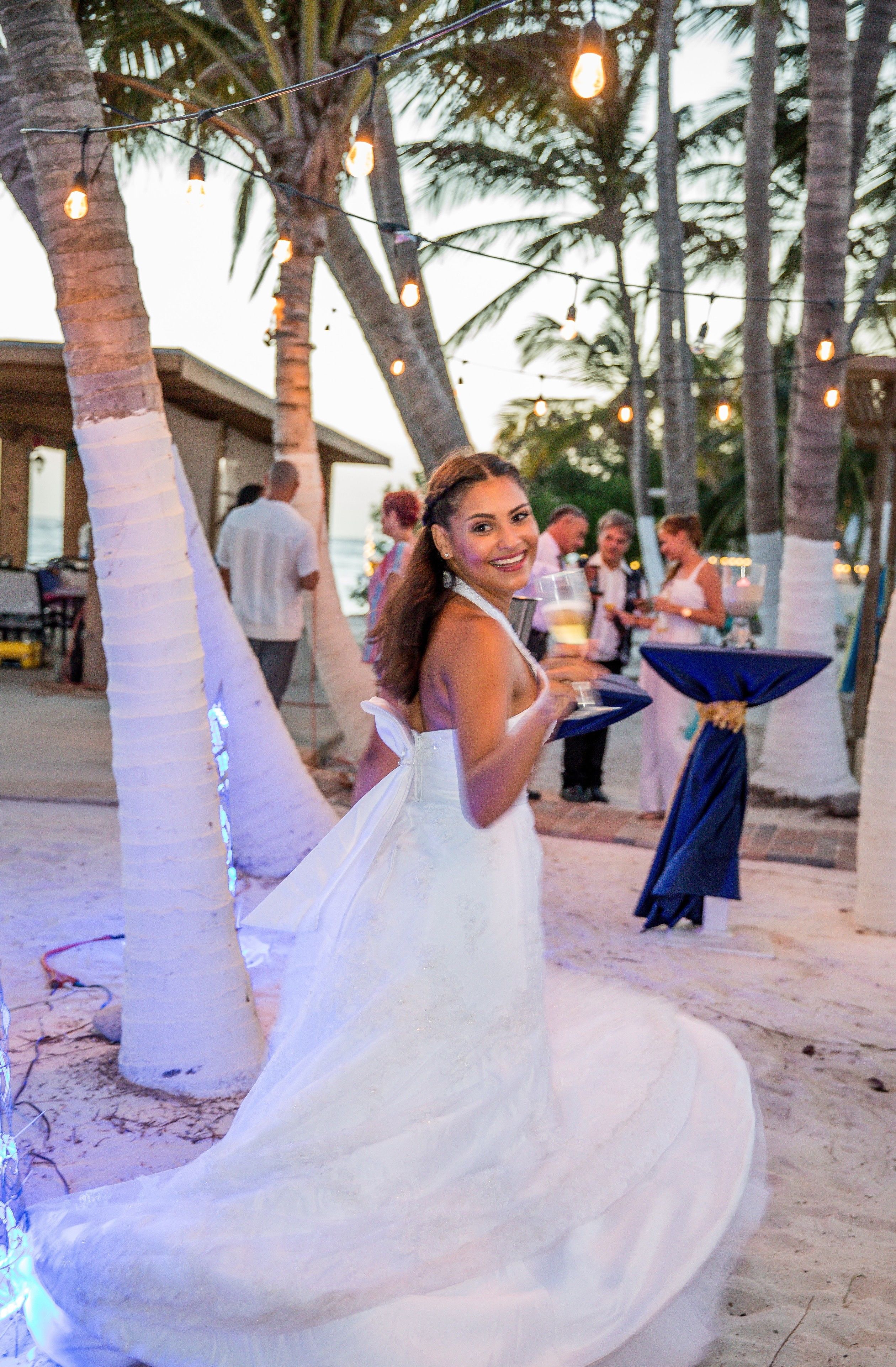 outdoor wedding area