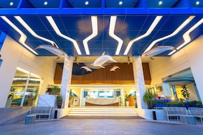 Front of property – evening/night