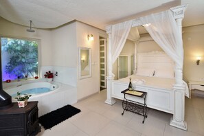 Luxury-Suite, 1 Schlafzimmer, Whirlpool, Erdgeschoss | Whirlwanne