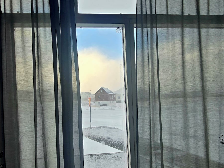 Utsikt fra overnattingsstedet