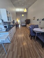 Stúdíóíbúð fyrir fjölskyldur | Stofa