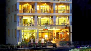 Front of property – evening/night