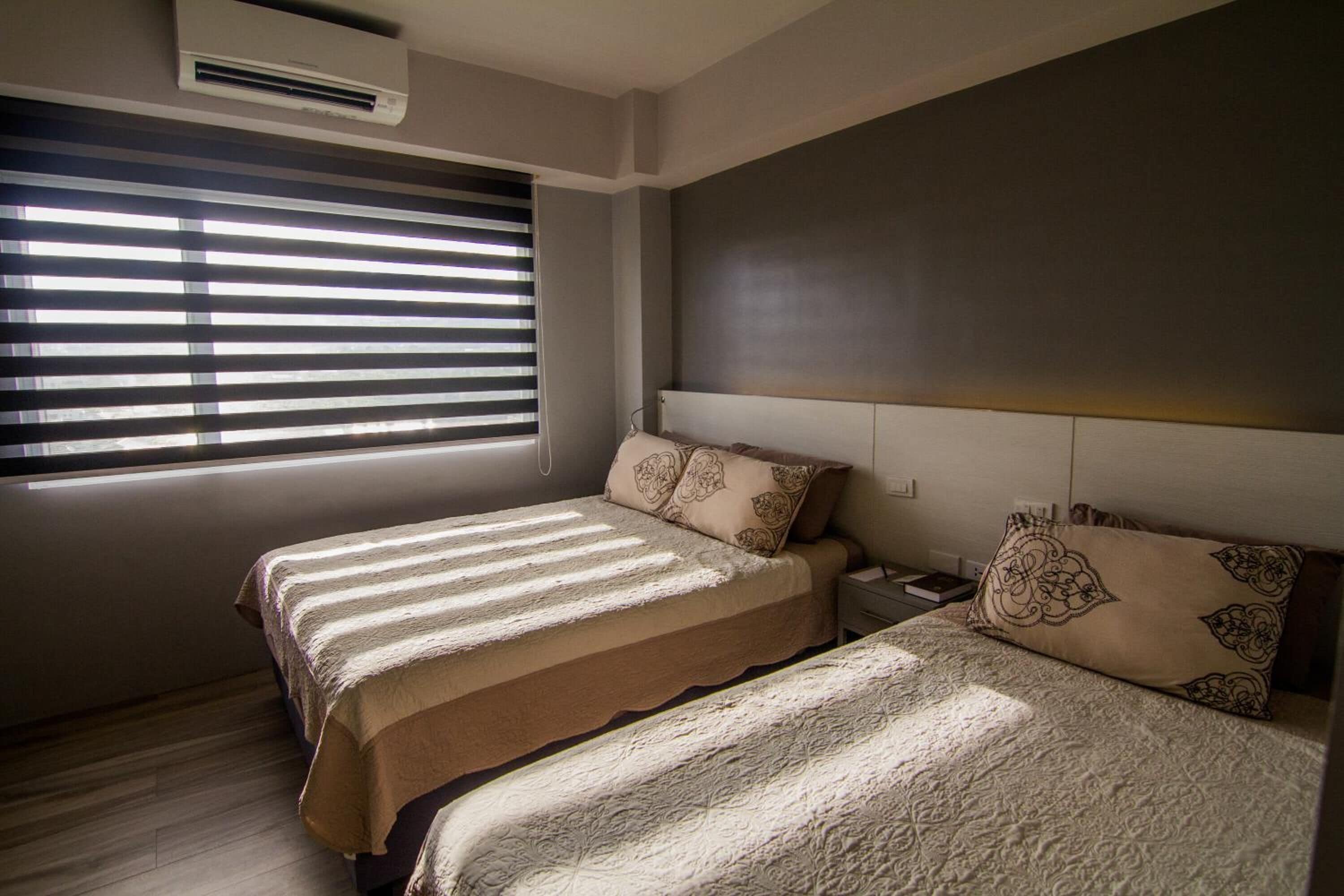 minibar, desk, laptop workspace, iron/ironing board