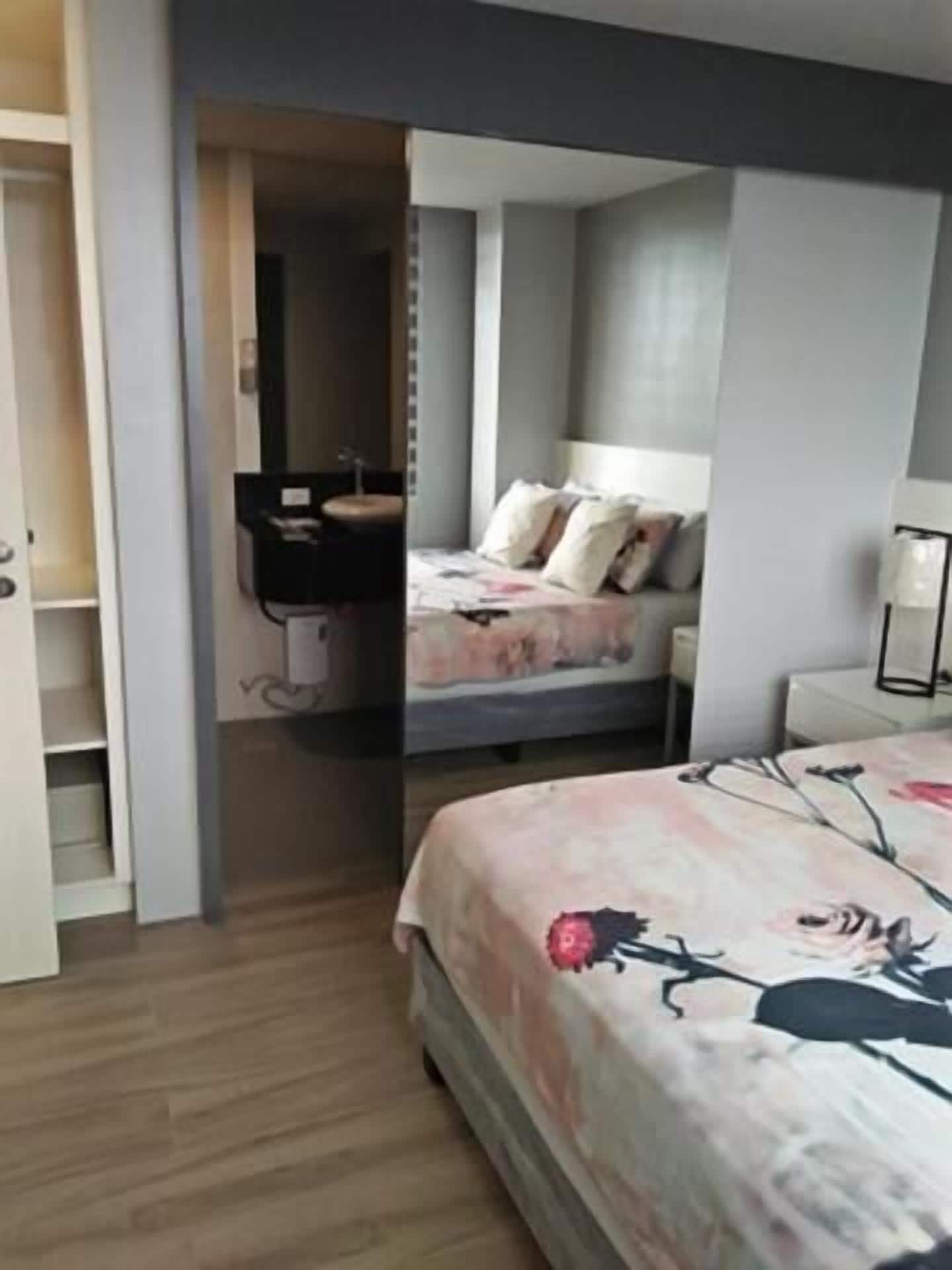 minibar, desk, laptop workspace, iron/ironing board