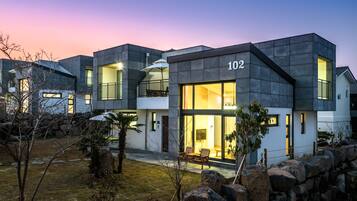 Front of property – evening/night
