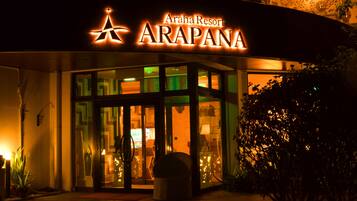 Front of property - evening/night